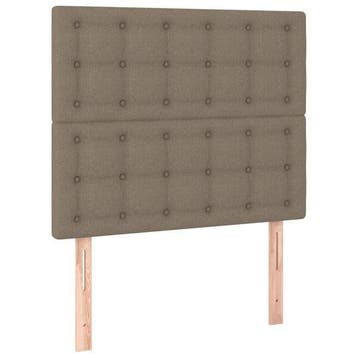 Hoofdbord Taupe 90cm -34% | Retour Deal, Verstelbaar, 90 cm, Verzenden, Klassiek