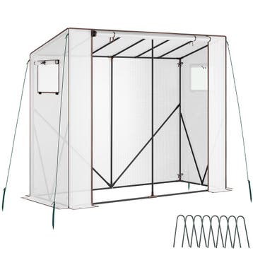 tectake Foliekas Anton 200 x 77 x 170 cm, weerbestendig - tr, Jardin & Terrasse, Verzenden