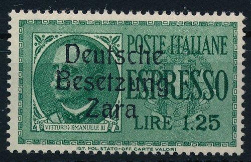Reich allemand - occupation de Zara 1943 - Timbre express, Timbres & Monnaies, Timbres | Europe | Allemagne