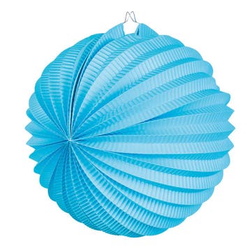 Lampion Blauw 23cm, Verzenden, Nieuw