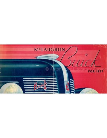 1937 McLAUGHLIN BUICK MODELLEN BROCHURE ENGELS (CAN), Nieuw