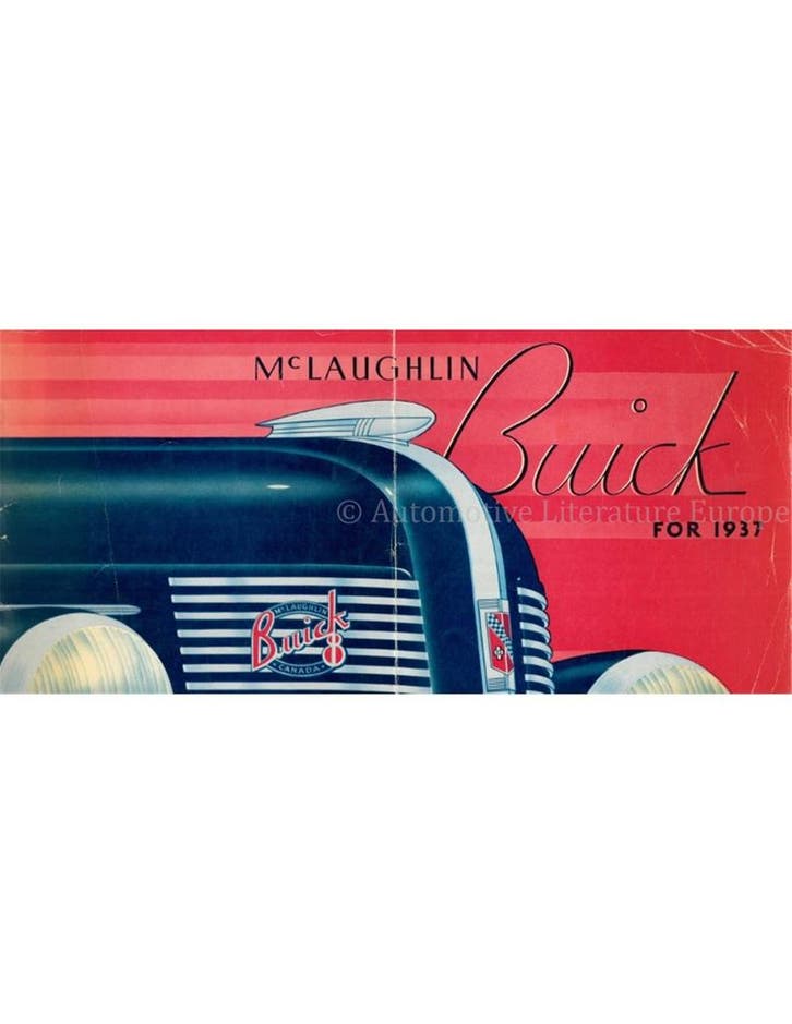 1937 McLAUGHLIN BUICK MODELLEN BROCHURE ENGELS (CAN), Boeken, Auto's | Folders en Tijdschriften