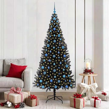 vidaXL Kerstboom Zwart 210 cm PVC, Verzenden, Nieuw