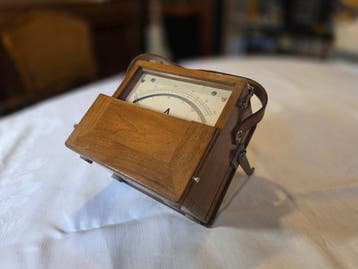 Siemens Ampermeter - Hout, Messing - 1920-1930