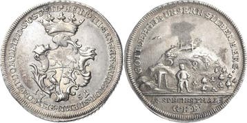 1/4 taler, daalder 1751, Reuss-aeltere Linie Untergreiz H..., Verzenden, België