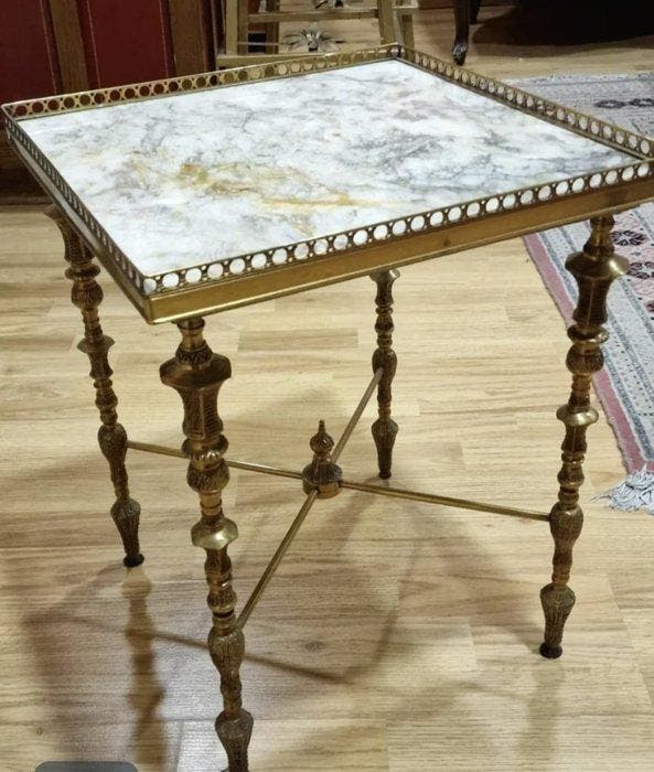 Table dappoint - Marbre de Carrare - Hauteur : 51 cm, Antiquités & Art, Antiquités | Autres Antiquités