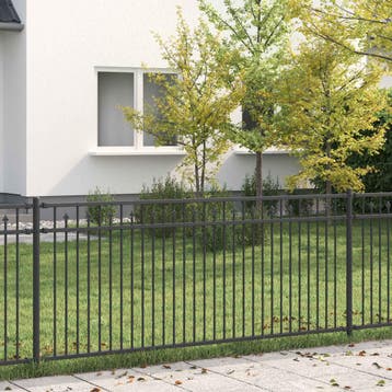 vidaXL Spike Hek BAARLO 200 x 130 cm Gepoedercoat staal, Verzenden, Nieuw