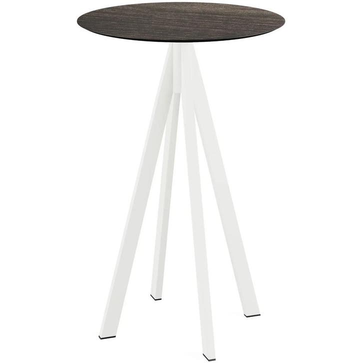 Statafel | INFINITY | HPL/RVS | Houtlook Blad | Wit Frame |, Articles professionnels, Horeca | Équipement de cuisine, Envoi