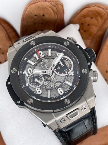Hublot - King Power Unico Titan Skeleton - 411.NM.1170.RX -, Nieuw