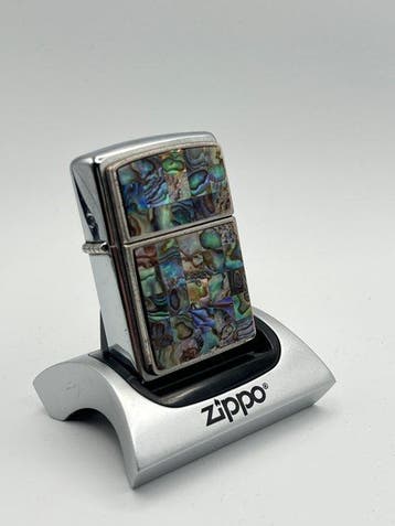 Zippo - Mother of Pearl Mosaic Inlay - Abalone Shell (E 04 /, Nieuw