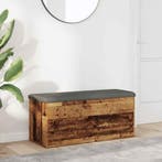vidaXL Opbergbankje 102x42x45 cm bewerkt hout oud, Verzenden, Nieuw