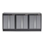 Werkbank set met MDF werkblad met RVS plaat omkleed en 3, Ophalen of Verzenden