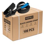 100x FORTEX 1-delige spanband met ratel - 25mm - 250/500daN, Verzenden