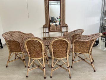 Ditta Italo Crenna Firenze - Zitgroep - Glas, Bamboe, Hout
