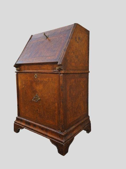 Secretaire - Wortelnotenhout, Antiek en Kunst, Antiek | Overige Antiek