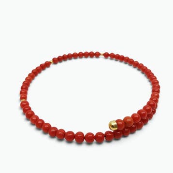 Koraal - Zilver - Armband - handgemaakt