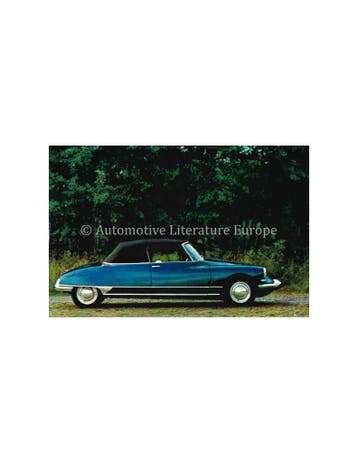 CITROËN DS 19 DÉCAPOTABLE ANSICHTKAART NEDERLANDS, Ophalen of Verzenden
