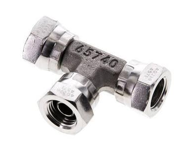 T-koppeling G1/4 Binnendraad RVS Hydrauliek 400bar, Doe-het-zelf en Bouw, Verzenden, Nieuw