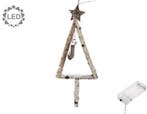 Boomvorm takken met led houten kerstboom deco manco 17x53 cm, Huis en Inrichting, Nieuw