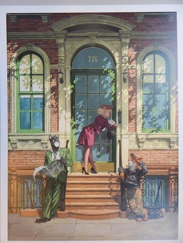 Guarnido, Juanjo - 1 Offset Print - Blacksad - 226 street -, Boeken, Nieuw