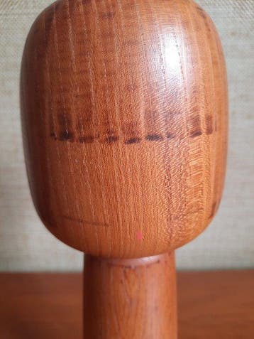 Grote, pure vintage kokeshi, 31 cm, met originele doos -