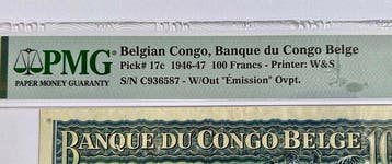 Congo belge. - 100 Francs - 1946 - Pick 17c