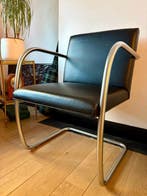 Knoll - Ludwig Mies van der Rohe - Stoel - Leder, Roestvrij, Antiek en Kunst