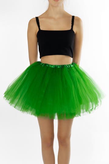 KIMU® Tutu Donkergroen Tule Rokje M L 164 170 176 Donker Gro, Kleding | Dames, Ophalen of Verzenden, Nieuw