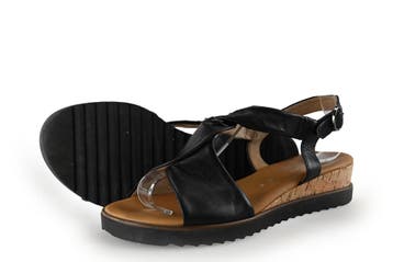 Gabor Sandalen in maat 39 Zwart, Verzenden, Zwart, Gabor, Sandalen of Muiltjes