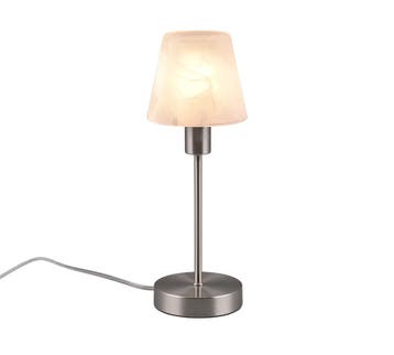 Trio LUIS II tafellamp | E14 Fitting | nikkel mat met wit ge, Huis en Inrichting, Verzenden, Nieuw