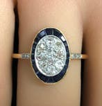 Zonder minimumprijs - Ring - 18 karaat Platina, Geel goud -, Nieuw