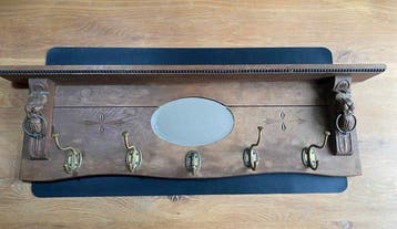 Kapstok - Hout, Glas, Messing, Antiek en Kunst
