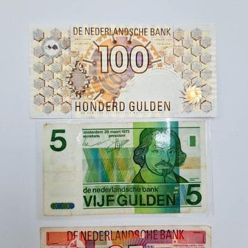 Nederland. - 5, 25, 100 Gulden - Various Dates (Zonder