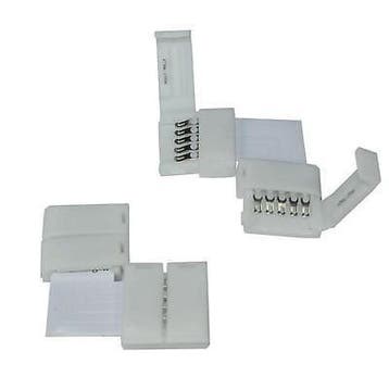 LED Strip RGBW click hoek connector 90 graden soldeervrij, Verzenden, Nieuw