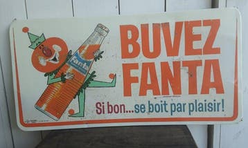Reclamebord fanta - Reclamebord - Metaal
