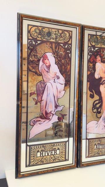 Alphons Mucha (1860-1939) (after) - The four seasons -