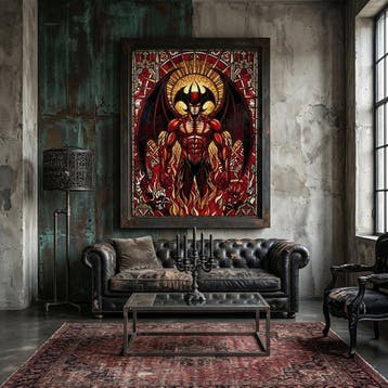 Artxlife - Devilman Gothic Stained Glass, Nieuw in verpakking