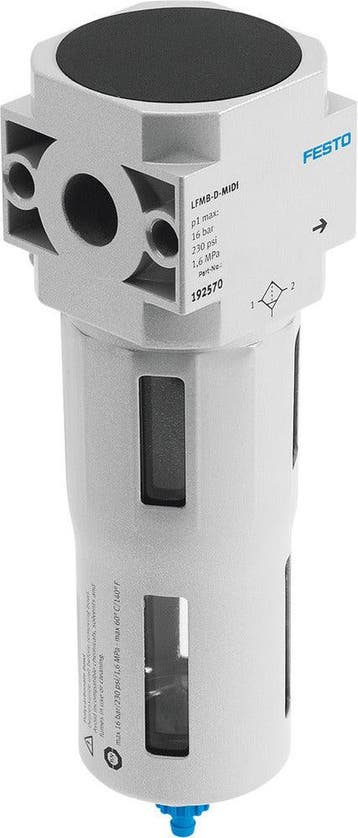 Festo Fijnfilter Aansluitplaat 1-16bar 1µm Midi - 192570, Doe-het-zelf en Bouw, Verzenden, Nieuw