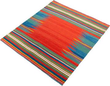 Handgeweven Designer Kelim - Kelim - 101 cm - 92 cm
