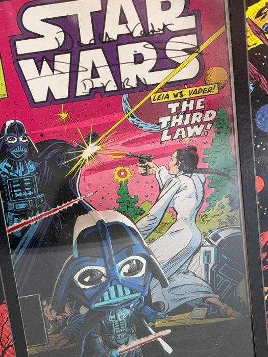 Star Wars - Daniel Naprous (Darth Vader) signed Comic Cover, Collections, Cinéma & Télévision