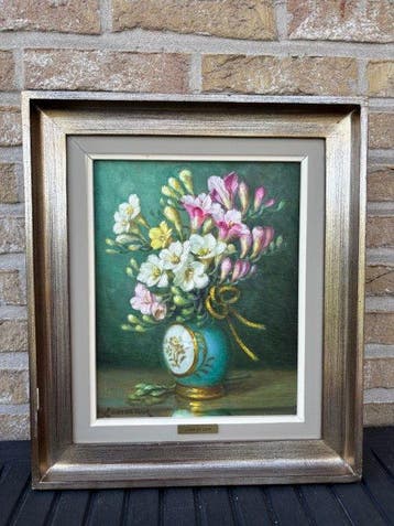Louis van de Leur (1910-1988) - Vaas met bloemen