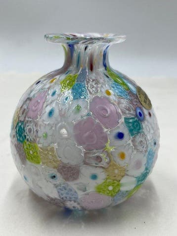 Campanella Livio - Vaas - Muranoglas - Vaas met gekleurde