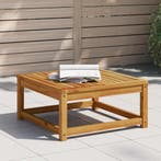 vidaXL Tuintafel 63x63x30 cm massief acaciahout, Tuin en Terras, Verzenden, Nieuw