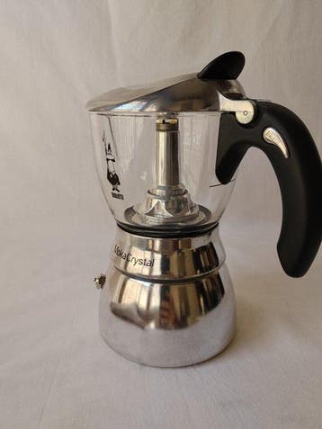 Caffettiera Bialetti Moka Crystal in Alluminio e Vetro -