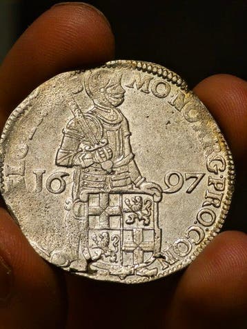 Pays-Bas, Utrecht Zilveren Dukaat 1697, Postzegels en Munten