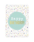 Wenskaart  Happy Birthday confetti (A6 wenskaarten, Kaarten), Divers, Ophalen of Verzenden