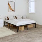 vidaXL Bedframe metaal zwart 160x200 cm, Verzenden, Nieuw