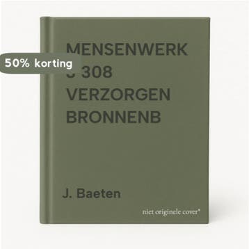 MENSENWERK 3 308 VERZORGEN BRONNENB 9789011059061 J. Baeten, Boeken, Verzenden, Gelezen, J. Baeten