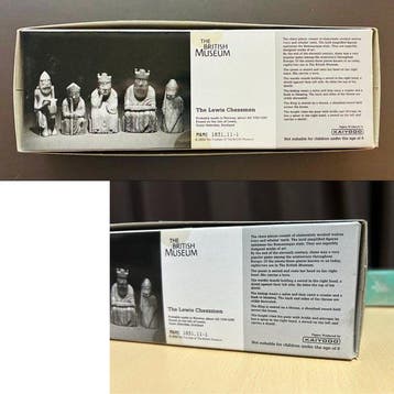 Collectie van memorabilia - Replica schaakstukken British