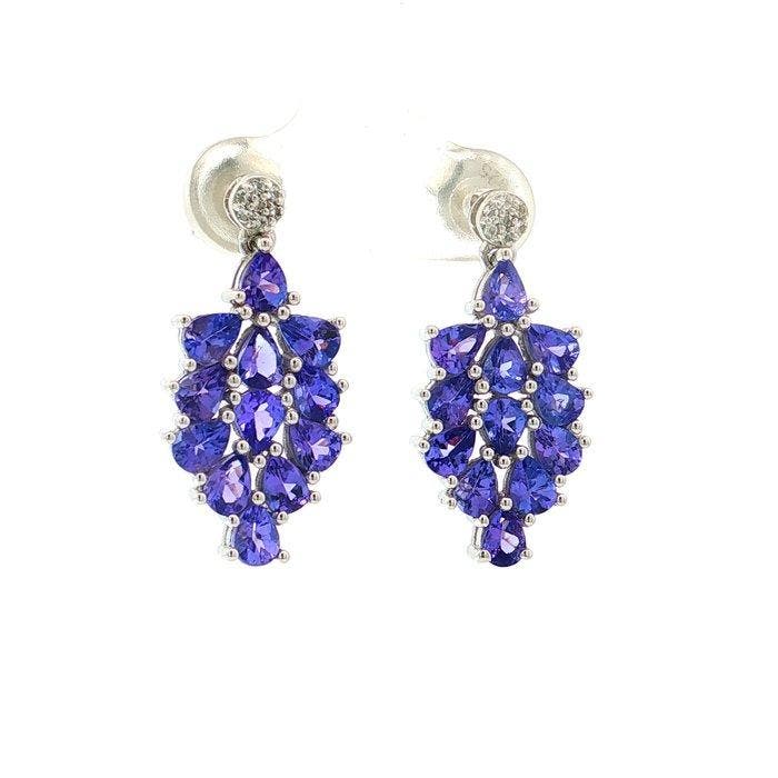 Zonder minimumprijs - Oorbellen Zilver - 3.43ct. tw., Bijoux, Sacs & Beauté, Boucles d'oreilles
